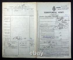 Territorial Medal David G Boyce Royal Artillery From Glasgow WW2 Service
