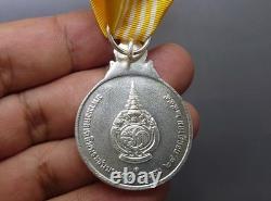Thailand Silver Medal with Ribbon King's Rama X 60th Birthday 2012 For Men Style