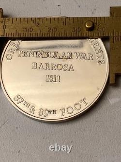 The Royal Irish Fusiliers Medal. 925 Sterling Silver Proof Like