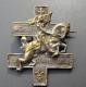 Top Rare Jeanne D'arc / Joan Of Arc Royal Silver And Gold Plated Antique Brooch