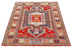 Traditional Hand-Knotted Medallion Carpet 5'4 x 7'8 Wool Area Rug