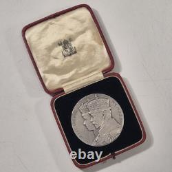 UK 1935 George V Specimen 57mm Silver Jubilee Medal In Official Royal Mint Case