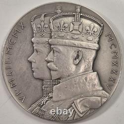 UK 1935 George V Specimen 57mm Silver Jubilee Medal In Official Royal Mint Case