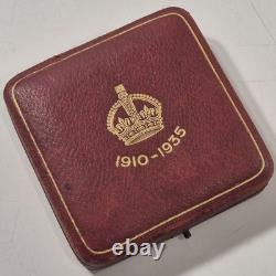 UK 1935 George V Specimen 57mm Silver Jubilee Medal In Official Royal Mint Case