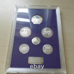 UK 1973 Princess Anne & Captain Phillips Royal Wedding Silver Medal Set + COA