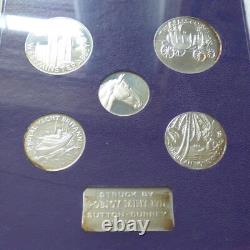 UK 1973 Princess Anne & Captain Phillips Royal Wedding Silver Medal Set + COA