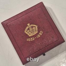 UK GB 1897 Victoria Diamond Jubilee 55mm Bronze Royal Mint Medal Choice Unc