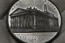 UK GB NEW ROYAL EXCHANGE 1842 MEDAL HIGH GRADE By T. Halliday B78 #11 CG4