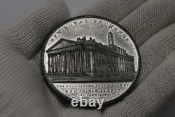 UK GB NEW ROYAL EXCHANGE 1842 MEDAL HIGH GRADE By T. Halliday B78 #11 CG4