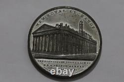 UK GB NEW ROYAL EXCHANGE 1842 MEDAL HIGH GRADE By T. Halliday B78 #11 CG4