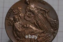 UK GB Royal Horticultural Society Bronze Medal IN BOX 44mm B64 CG3