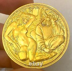 UK Royal SHAKESPEARE Company MIDSUMMER NIGHTS DREAM 24k Sterling Silver Medal