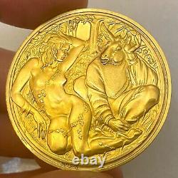 UK Royal SHAKESPEARE Company MIDSUMMER NIGHTS DREAM 24k Sterling Silver Medal