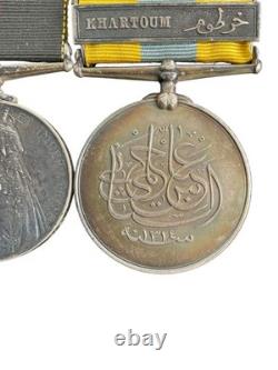 UK Sudan Medal Set (2), 1st Royal Warwickshire Reg, Verified on Rolls