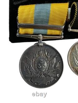 UK Sudan Medal Set (2), 1st Royal Warwickshire Reg, Verified on Rolls