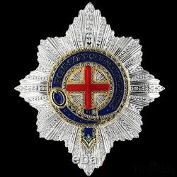 UK the Order of the Garter Star Medal British Royal Badge Top Replica