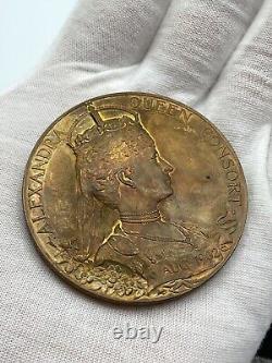 United Kingdom 1902 Coronation of King Edward VII Bronze Medal, About 83 Grams