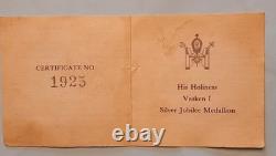 VAZKEN I SILVER Jubilee MEDAL Catholicos All Armenians BRITISH ROYAL MINT