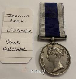 VR LSGC Medal Royal Navy HMS ARCHER JOHN WILLIAM BEAR Bigbury Kingsbridge Devon