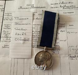 VR LSGC Medal Royal Navy Yacht Osborne Ent Ashanti HMS Argus STEVENSON Wootton