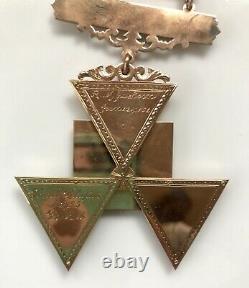 VTG. 1962 14K Yellow Gold Masonic Royal Arch Past High Priest Medal. Ohio Masons