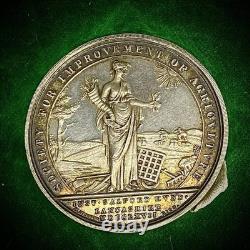 Victorian Agricultural Medal 1893 Sterling Silver Royal Lancashire Society