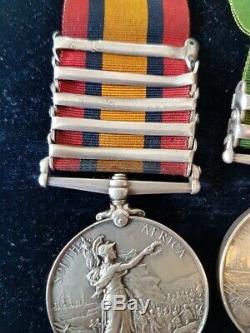 Victorian Boer War Royal Welsh Fusiliers QSA KSA Medal Pair