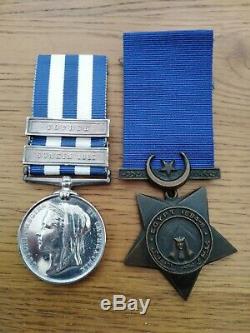 Victorian Egypt Medal 1882-89 Pair to Royal Marine Light Infantry