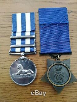 Victorian Egypt Medal 1882-89 Pair to Royal Marine Light Infantry