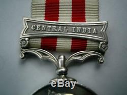 Victorian Indian Mutiny Central India medal Dvr J Meade Royal Artillery Fr Essex