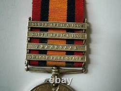 Victorian QSA 4 clasp medal Pte Walter Grimshaw Royal Highlanders Black Watch
