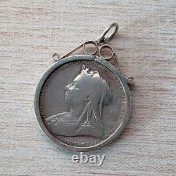 Victorian Queen Victoria Diamond Jubilee Commemorative Sterling Silver Medallion