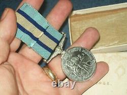 Vintage Boxed And Named Royal Observer Corps Medal Named O. Salvage