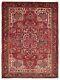 Vintage Hand-knotted Carpet 8'6 x 11'10 Royal Heriz Traditional Wool Area Rug