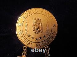 Vintage Imperial Council Potentate Medal Masonic Badge Voris King New Orleans 6