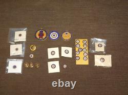 Vintage Large Lot 27 Pins & Medals VMC Royal Arcanum