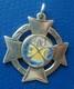 Vintage Silver & Enamel Pansy Medal 1921 Church Army Club / Princess Royal