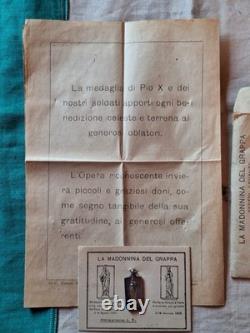 Votive Medal Madonnina Del Grappa Royal Army 4/8/1901 Wounded 14/1/1918