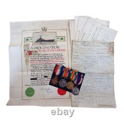 WW1 Battle Of Jutland Royal Navy & World Cruise Group Of Medals Alfred Griffin