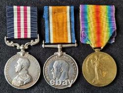 WW1 British Military Medal & Pair Royal Artillery