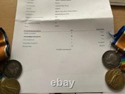 WW1 Brothers Medal Pairs DOW Duckworth 21st West Yorks Pals & Royal Navy Baildon