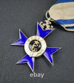 WW1 German Imperial Bavarian war merit award cross medal pin WWII enamel ribbon