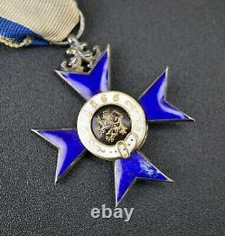 WW1 German Imperial Bavarian war merit award cross medal pin WWII enamel ribbon