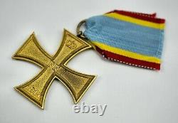 WW1 German Imperial Mecklenburg-Schwerin merit cross badge pin medal vet estate
