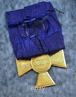WW1 German Imperial Prussian 25 year service iron cross badge pin medal enamel