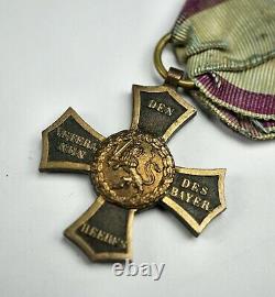 WW1 German Imperial bavarian iron cross of campaigns 1790 1812 badge pin medal