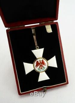 WW1 German Imperial cased order of the red eagle 2nd class neck badge pin medal