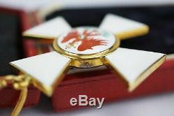 WW1 German Imperial cased order of the red eagle 2nd class neck badge pin medal