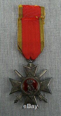 WW1 German Imperial lippe honor cross 4th class swords badge pin medal WW2 vet