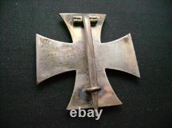 WW1 German Prussian 1914 Iron Cross 1st class cased medal Imperial badge (2925)